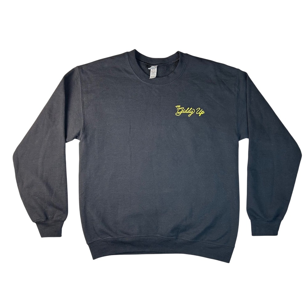 Gildan Heavy Blend Santa Margarita The Giddy Up Black Sweatshirt Mens Medium - Picture 2 of 9